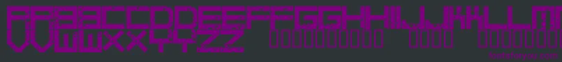 Шрифт DigitalanarchyRegular – фиолетовые шрифты на чёрном фоне