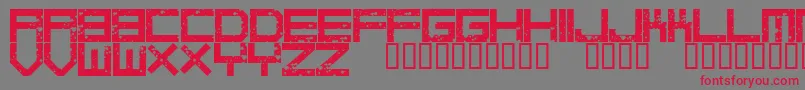 Saiba mais sobre a fonte DigitalanarchyRegular Fonte DigitalanarchyRegular – fontes vermelhas em um fundo cinza