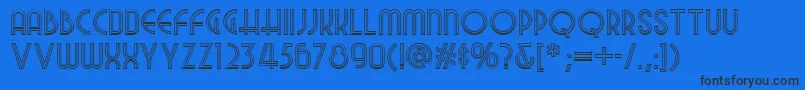 Night Font – Black Fonts on Blue Background