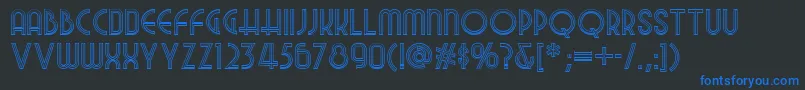 Night Font – Blue Fonts on Black Background