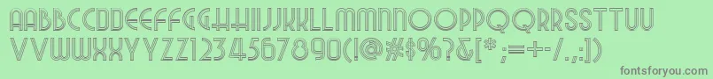 Night Font – Gray Fonts on Green Background