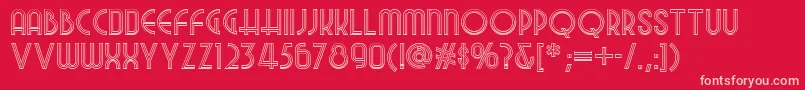 Night Font – Pink Fonts on Red Background