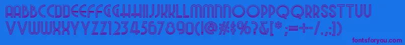 Night Font – Purple Fonts on Blue Background