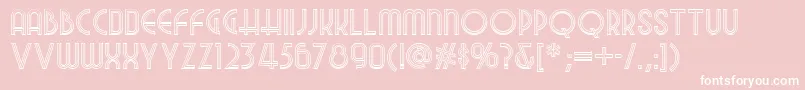 Night Font – White Fonts on Pink Background