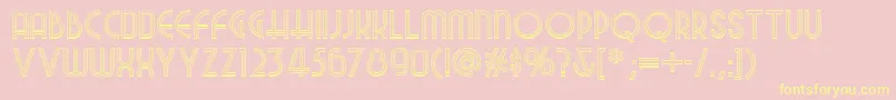 Night Font – Yellow Fonts on Pink Background