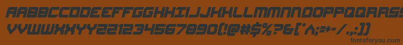 Gearheadcondital Font – Black Fonts on Brown Background