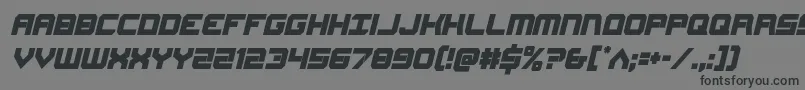 Gearheadcondital Font – Black Fonts on Gray Background