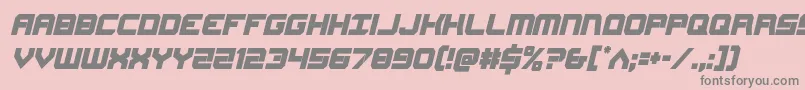 Gearheadcondital Font – Gray Fonts on Pink Background
