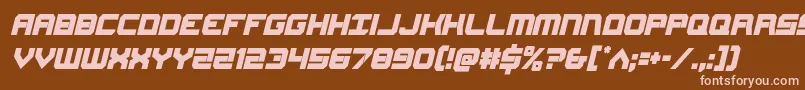 Gearheadcondital Font – Pink Fonts on Brown Background