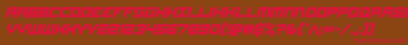 Gearheadcondital Font – Red Fonts on Brown Background
