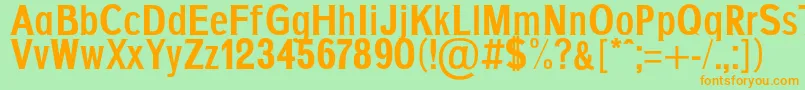 AgajdaExtraBold Font – Orange Fonts on Green Background