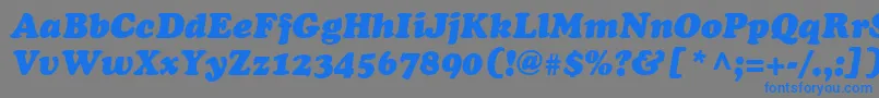 fuente CooperLtBlackItalic – Fuentes Azules Sobre Fondo Gris