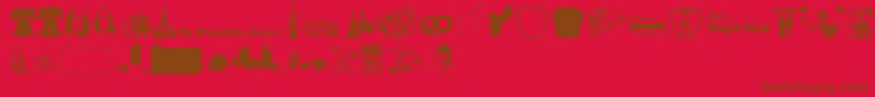 Phillydi Font – Brown Fonts on Red Background