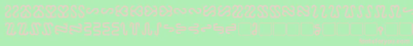 Ophidian Font – Pink Fonts on Green Background