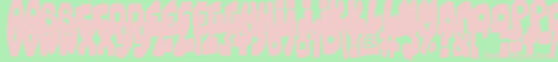 ChunkyCheese Font – Pink Fonts on Green Background