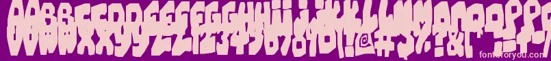 ChunkyCheese Font – Pink Fonts on Purple Background