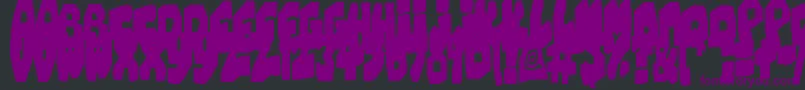 ChunkyCheese Font – Purple Fonts on Black Background