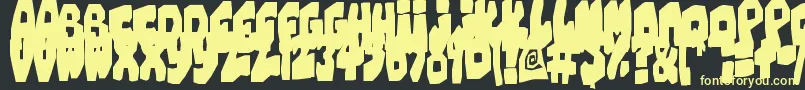 ChunkyCheese Font – Yellow Fonts on Black Background