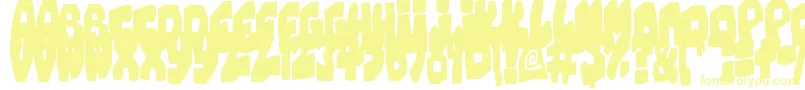 Шрифт ChunkyCheese – жёлтые шрифты