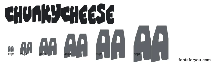 ChunkyCheese Font Sizes