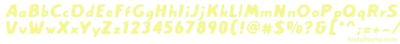 Creamexb-fontti – keltaiset fontit