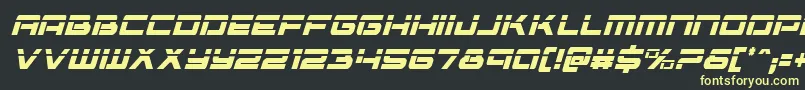 Vorpalcondital Font – Yellow Fonts on Black Background