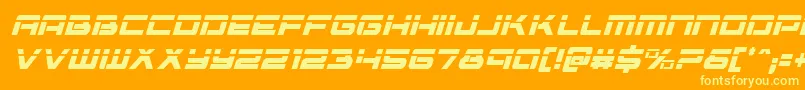 Vorpalcondital Font – Yellow Fonts on Orange Background