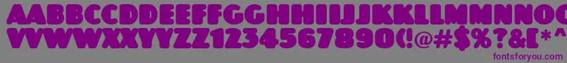 Jaspertitulrndnord Font – Purple Fonts on Gray Background