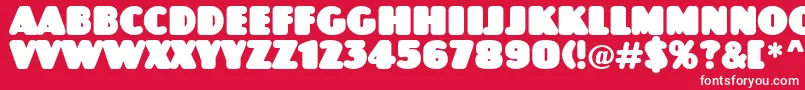 Jaspertitulrndnord Font – White Fonts on Red Background