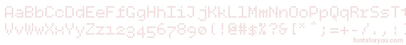 Bpdotssquare Font – Pink Fonts on White Background