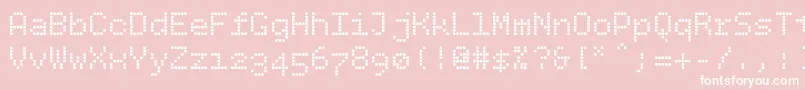 フォントBpdotssquare – ピンクの背景に白い文字