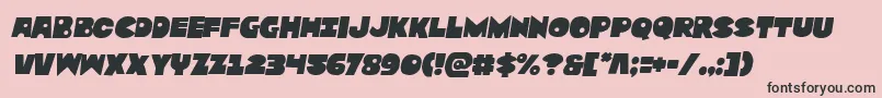 Zounderkitesemital Font – Black Fonts on Pink Background