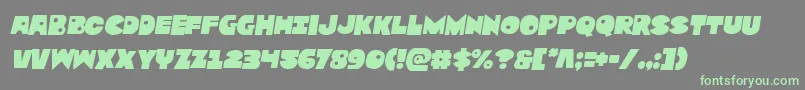 Zounderkitesemital Font – Green Fonts on Gray Background