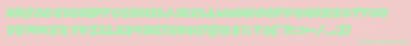 Zounderkitesemital Font – Green Fonts on Pink Background