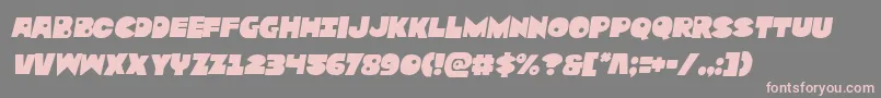 Zounderkitesemital Font – Pink Fonts on Gray Background