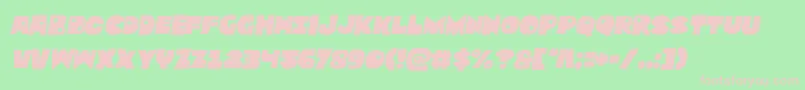 Подробнее о шрифте Zounderkitesemital Шрифт Zounderkitesemital – розовые шрифты на зелёном фоне