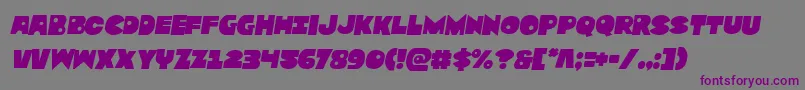 Zounderkitesemital Font – Purple Fonts on Gray Background