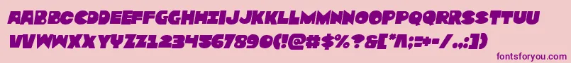 Zounderkitesemital Font – Purple Fonts on Pink Background