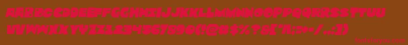 Zounderkitesemital Font – Red Fonts on Brown Background