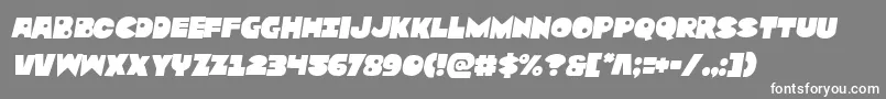 Zounderkitesemital Font – White Fonts on Gray Background