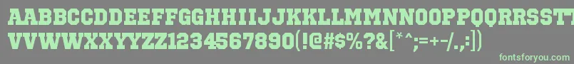 OctinsportshvRegular Font – Green Fonts on Gray Background