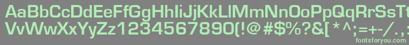 EuromodeBold Font – Green Fonts on Gray Background
