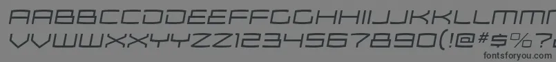 ZosmaltItalic Font – Black Fonts on Gray Background