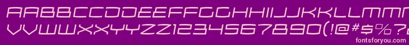 ZosmaltItalic Font – Pink Fonts on Purple Background