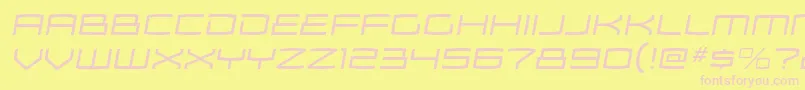 ZosmaltItalic Font – Pink Fonts on Yellow Background