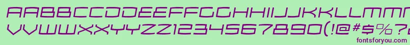 ZosmaltItalic Font – Purple Fonts on Green Background