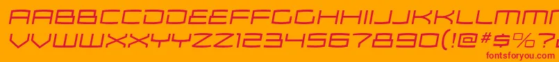 ZosmaltItalic Font – Red Fonts on Orange Background