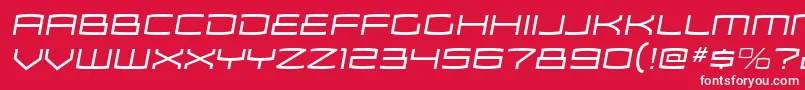 ZosmaltItalic Font – White Fonts on Red Background