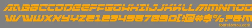 Armedlightninglaseritalic Font – Orange Fonts on Gray Background