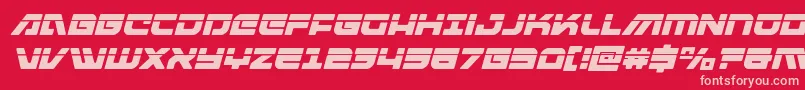 fuente Armedlightninglaseritalic – Fuentes Rosadas Sobre Fondo Rojo